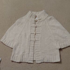 LOFT Cream Knit Cardigan